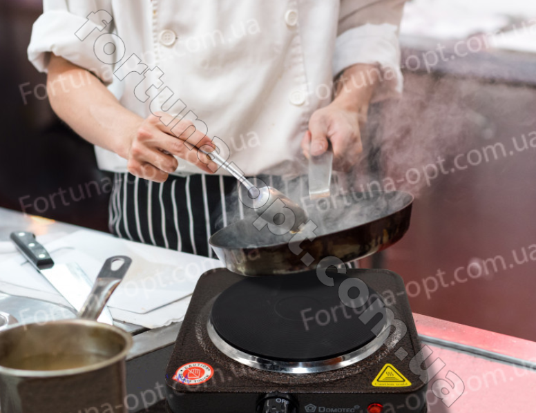 Электрическая плита с одной конфоркой Domotec -  5821 (1000 вт) ✅ базовая цена $10.45 ✔ Опт ✔ Скидки ✔ Заходите! - Интернет-магазин ✅ Фортуна-опт ✅