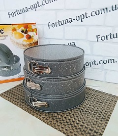 Набор разъемных мраморных форм для торта 3 шт (24/26/28 см) A-Plus - 0036 ✅ базовая цена $10.53 ✔ Опт ✔ Скидки ✔ Заходите! - Интернет-магазин ✅ Фортуна-опт ✅