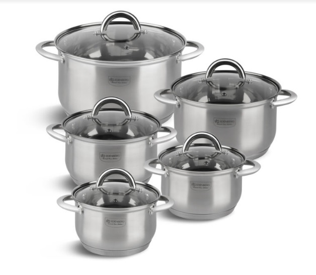 Набор посуды с 5-слойным дном Edenberg EB - 4004➜ Опт и розница ✅ актуальная цена -Интернет магазин ✅ Фортуна ✅