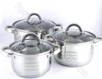 Набор кастрюль Benson BN - 199 ➜ Оптом и в розницу ✅ актуальная цена - Интернет магазин ✅ Фортуна ✅