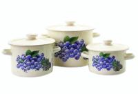 Кастрюля эмалированная 2,0 л "822 Голубика молочная" ➜ Оптом и в розницу ✅ актуальная цена -Интернет магазин ✅ Фортуна ✅