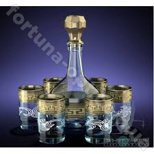 Графин + стопки Греческий узор GE 03-500/837 7 пр ➜ Оптом и в розницу ✅ актуальная цена -Интернет магазин ✅  Фортуна ✅