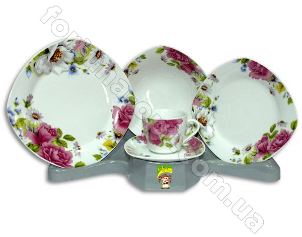 Набор тарелок 30 предметов Elina EL -1050D  ➜ Оптом и в розницу ✅ актуальная цена - Интернет магазин ✅ Фортуна ✅