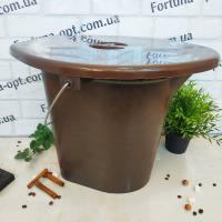 Ведро туалетное с металлической ручкой П А 5119 ✅ базовая цена 266.33 грн. ✔ Опт ✔ Акции ✔ Заходите! - Интернет-магазин Fortuna-opt.com.ua.