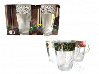 Чашка Капучино  300 мл 2шт/наб 8237 ✅ базовая цена 70.90 грн. ✔ Опт ✔ Акции ✔ Заходите! - Интернет-магазин Fortuna-opt.com.ua.