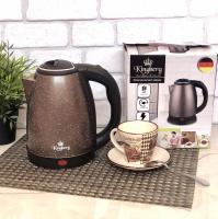 Электрочайник бронзовый 2 л Kingberg - 2040 ➜ Оптом и в розницу ✅ актуальная цена - Интернет магазин ✅ Фортуна ✅