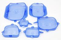 Набор силиконовых крышек прямоугольные A-Plus -   0007 ✅ базовая цена $1.61 ✔ Опт ✔ Акции ✔ Заходите! - Интернет-магазин Fortuna-opt.com.ua.