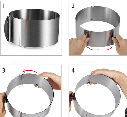 Форма раздвижная для торта A - Plus - 614 - (от 16 до 30 см, h - 12 см)  ✅ базовая цена $3.43 ✔ Опт ✔ Скидки ✔ Заходите! - Интернет-магазин ✅ Фортуна-опт ✅