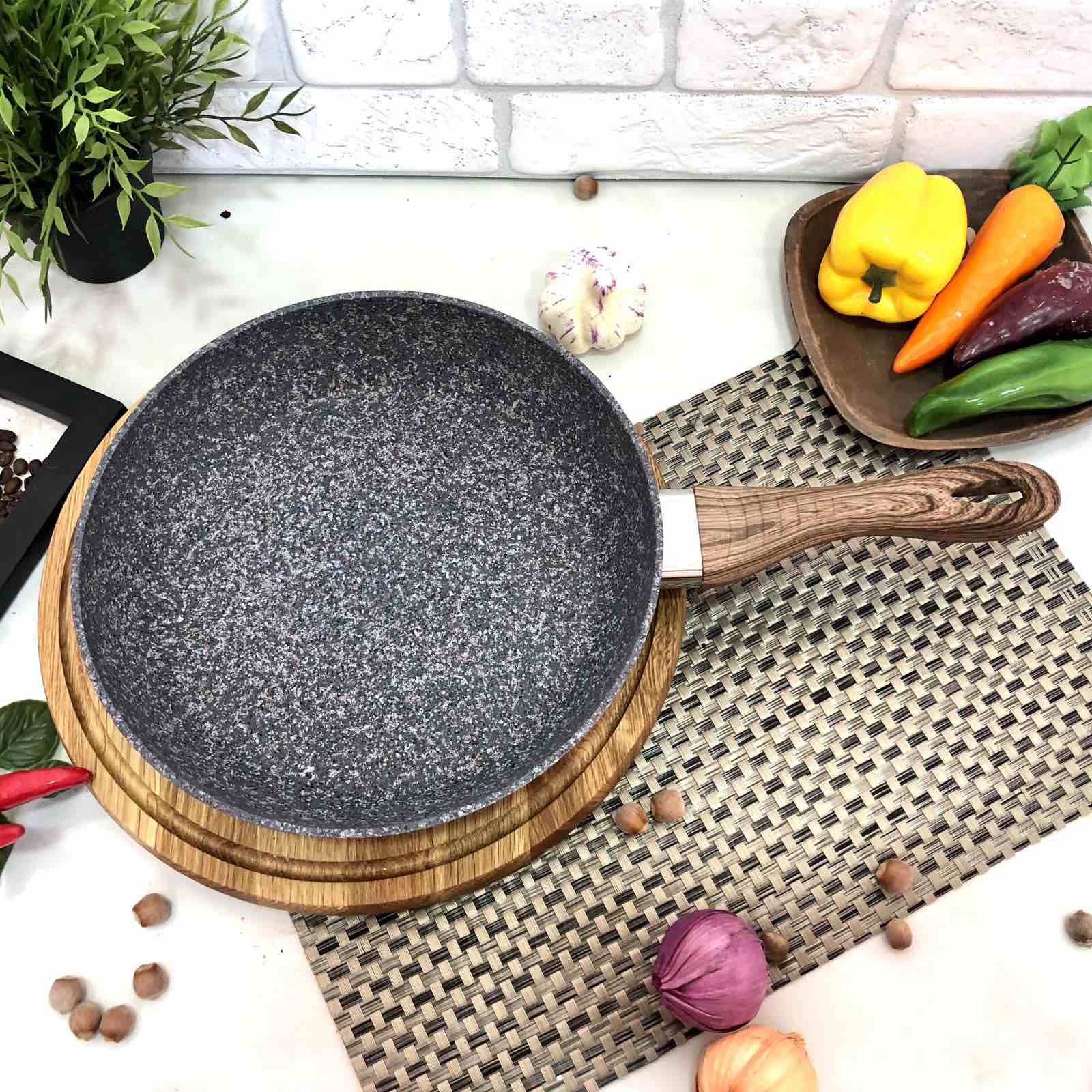 Сковорода Benson 28 см BN - 532 ✅ базовая цена $17.67 ✔ Опт ✔ Скидки ✔ Заходите! - Интернет-магазин ✅ Фортуна-опт ✅