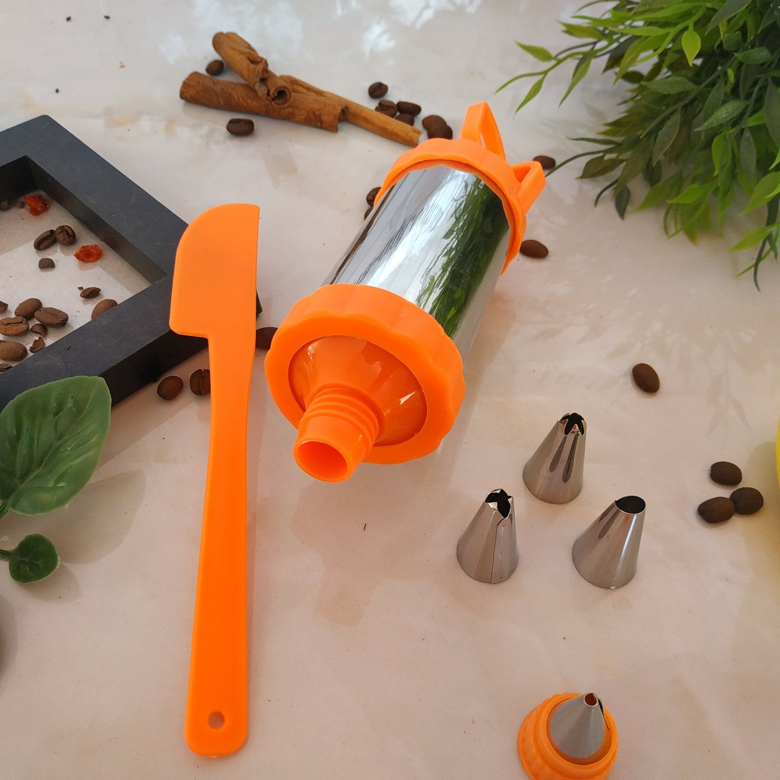 Шприц кондитерский 4 насадки + лопатка 0001 ✅ базовая цена $1.17 ✔ Опт ✔ Скидки ✔ Заходите! - Интернет-магазин ✅ Фортуна-опт ✅