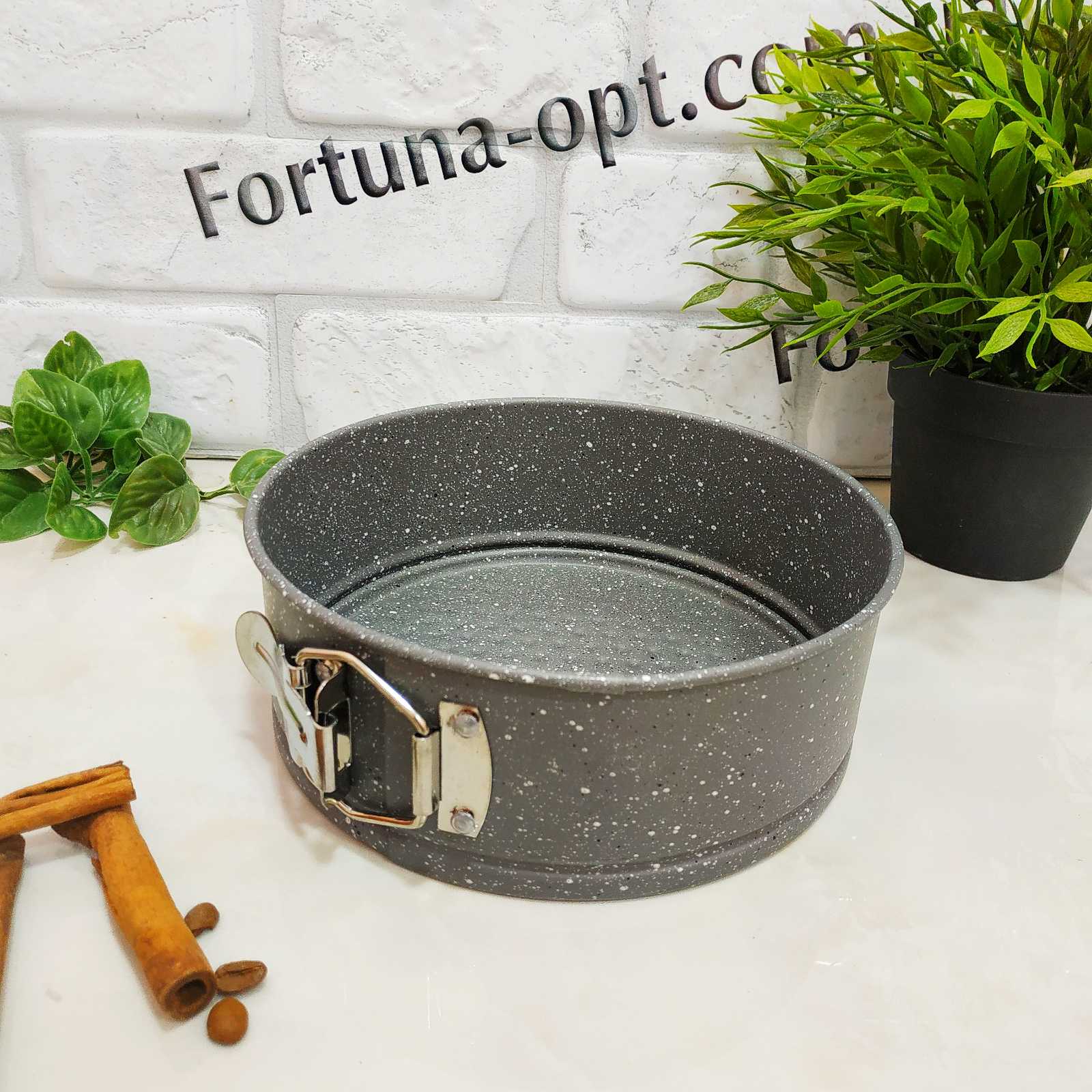 Набор разъемных форм для торта с мраморным покрытием А Плюс - 0034  (18/20/22 см)  ✅ базовая цена $9.95 ✔ Опт ✔ Скидки ✔ Заходите! - Интернет-магазин ✅ Фортуна-опт ✅