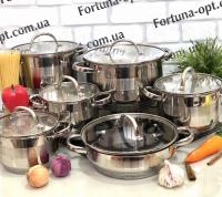 Набор посуды Edenberg с глубокой сковородой EB - 2120 ➜ Оптом и в розницу ✅ актуальная цена - Интернет магазин ✅ Фортуна ✅