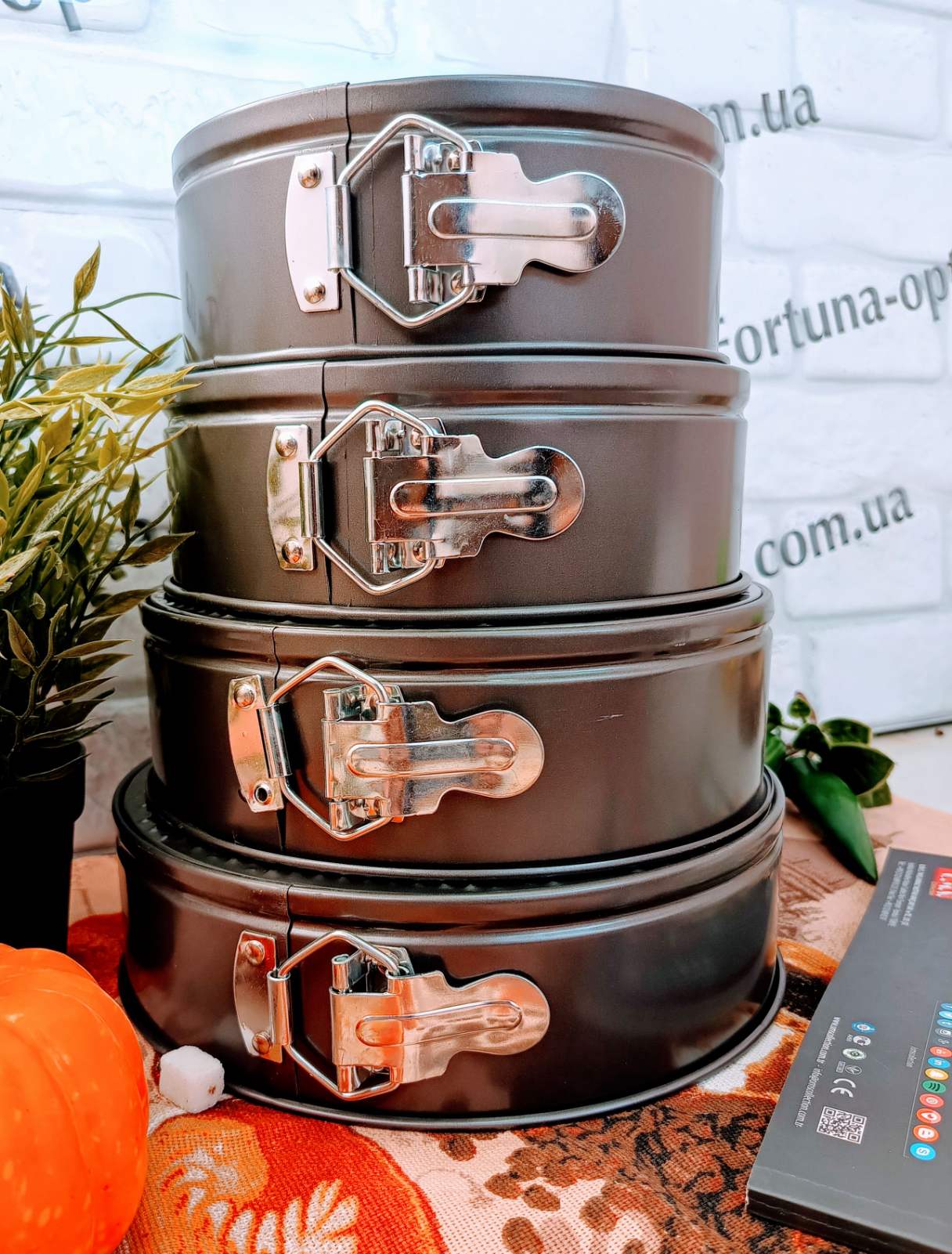 Набор форм для выпечки 4 шт (18/20/22/24 см) (A-Plus - 1745 ✅ базовая цена $7.33 ✔ Опт ✔ Скидки ✔ Заходите! - Интернет-магазин ✅ Фортуна-опт ✅