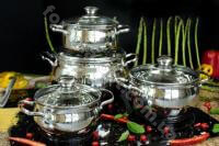 Набор кастрюль яблочной формы Edenberg EB - 1115 ➜ Оптом и в розницу ✅ актуальная цена - Интернет магазин ✅ Фортуна ✅