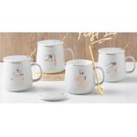 Чашка с кр и ложк 400 мл "First Love" 0113(Ст) ✅ базовая цена $4.56 ✔ Опт ✔ Акции ✔ Заходите! - Интернет-магазин Fortuna-opt.com.ua.