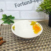 Салатник "6" керамический Подсолнух 15 х 4,5 см 11800 ➜ Оптом и в розницу ✅ актуальная цена - Интернет магазин ✅ Фортуна ✅