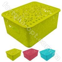 Контейнер ажурный с крышкой 25*19,5*10,5 см Stenson - 84557 ✅ базовая цена 12.20 грн. ✔ Опт ✔ Акции ✔ Заходите! - Интернет-магазин Fortuna-opt.com.ua.