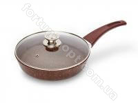 Сковорода антиприг.покрытие коричневая 24см со стекл. крышкой АК 50243 Талко ✅ базовая цена 534.59 грн. ✔ Опт ✔ Акции ✔ Заходите! - Интернет-магазин Fortuna-opt.com.ua.