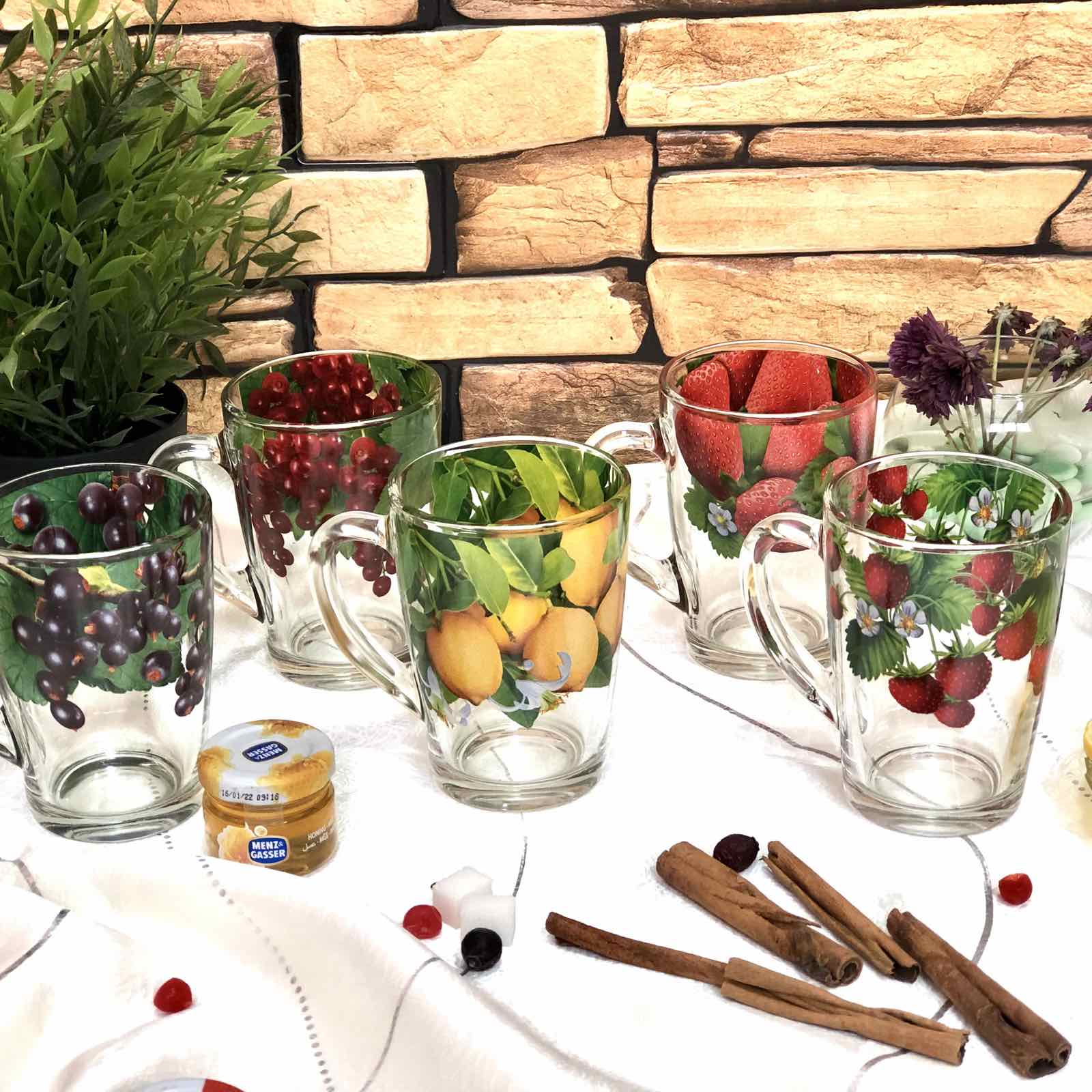 Чашка стекло 300 мл "Фрукты" 8149/1334 ✅ базовая цена 54.94 грн. ✔ Опт ✔ Скидки ✔ Заходите! - Интернет-магазин ✅ Фортуна-опт ✅