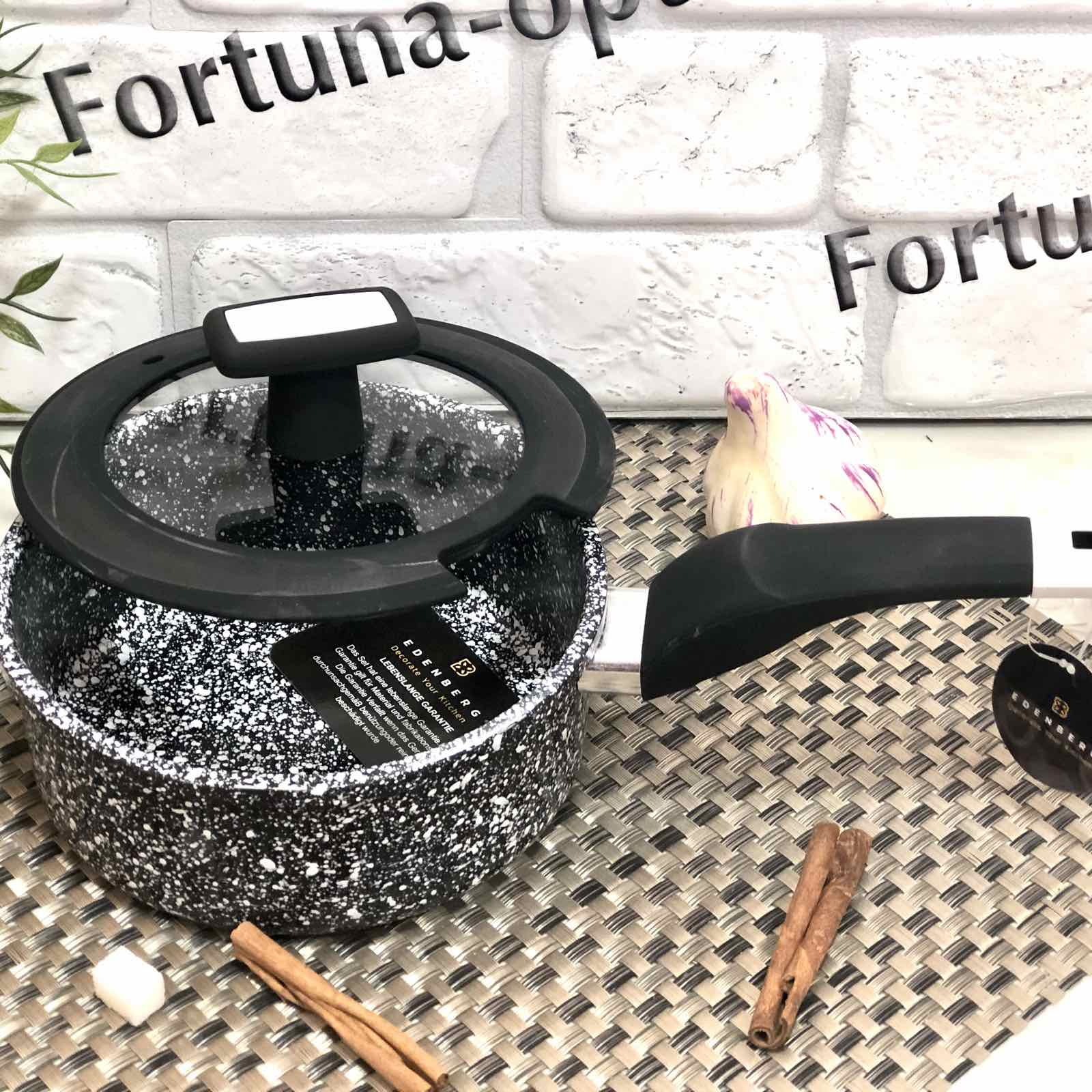 Ковш мраморный Edenberg EB - 3327 - 1,3 л (16см) ✅ базовая цена $13.92 ✔ Опт ✔ Скидки ✔ Заходите! - Интернет-магазин ✅ Фортуна-опт ✅