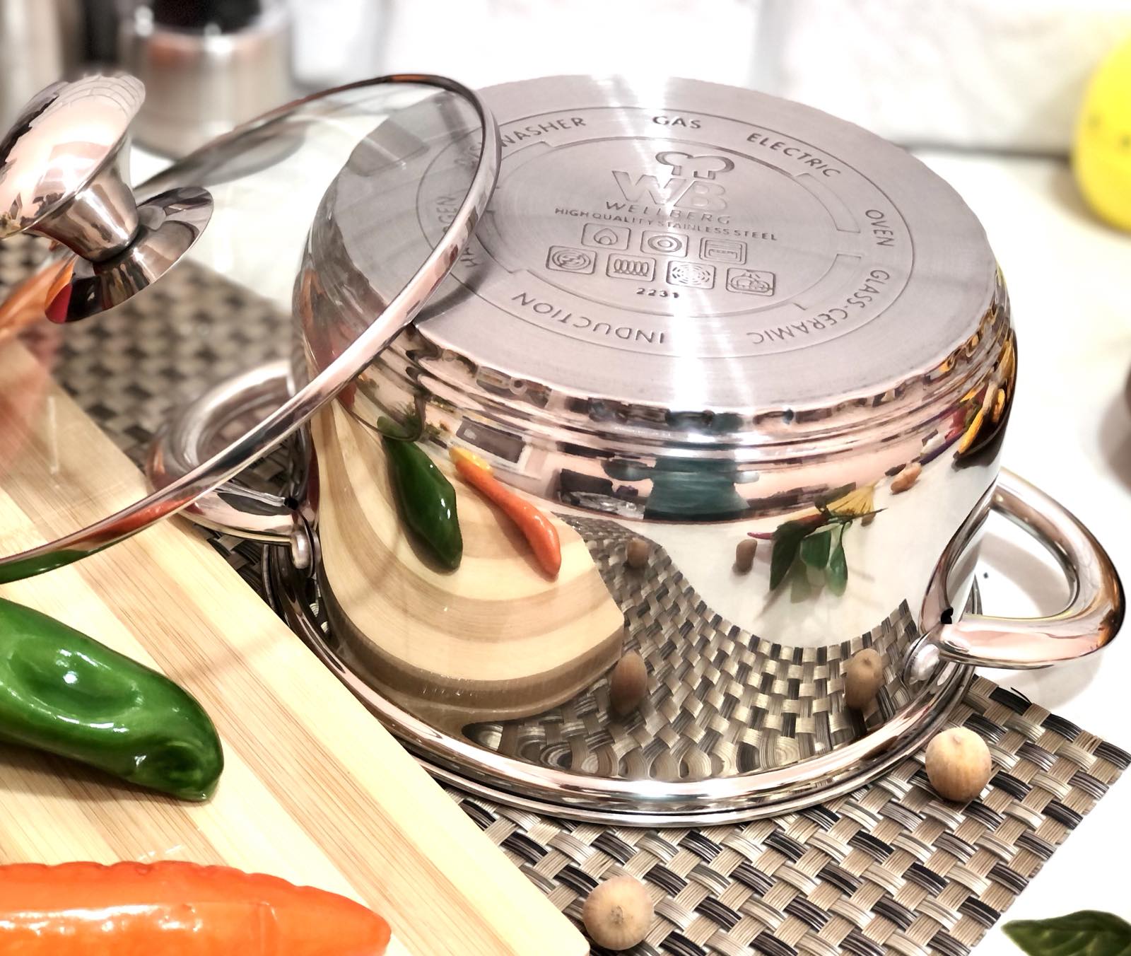 Кастрюля 2,5 л Wellberg WB - 1065 ✅ базовая цена $14.80 ✔ Опт ✔ Скидки ✔ Заходите! - Интернет-магазин ✅ Фортуна-опт ✅