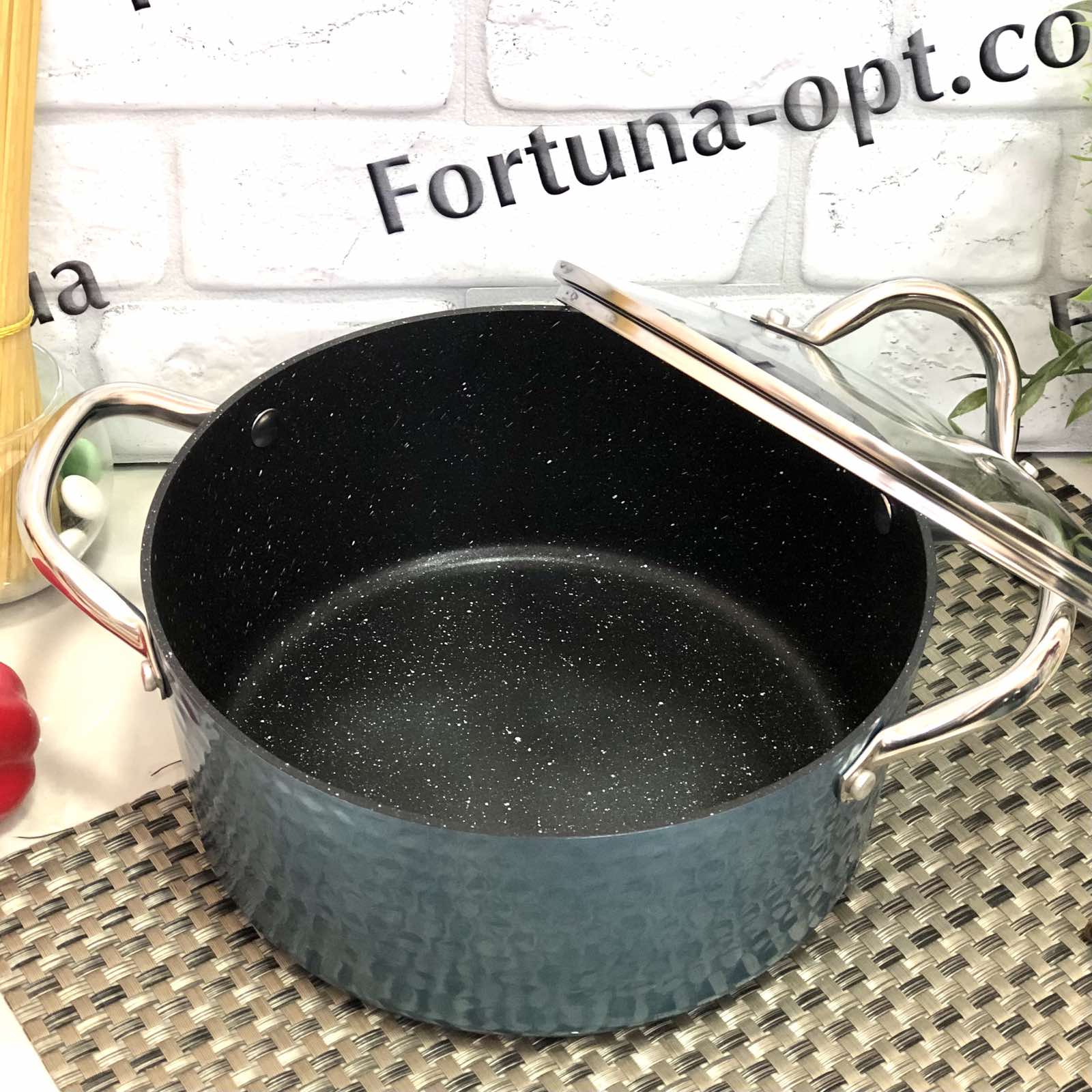 Набор посуды c мраморным покрытием A-Plus - 3015 ✅ базовая цена $43.26 ✔ Опт ✔ Скидки ✔ Заходите! - Интернет-магазин ✅ Фортуна-опт ✅