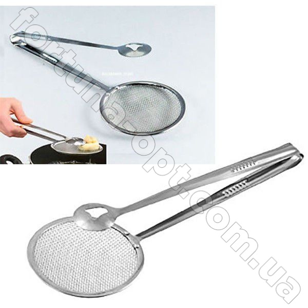  Щипцы для фритюра и жарки с шумовкой FRU - 037 - 28 см ✅ базовая цена $1.24 ✔ Опт ✔ Скидки ✔ Заходите! - Интернет-магазин ✅ Фортуна-опт ✅