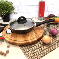 Сковорода с крышкой Edenberg EB - 3428 - 24 см, мрамор ✅ базовая цена $13.99 ✔ Опт ✔ Акции ✔ Заходите! - Интернет-магазин Fortuna-opt.com.ua.