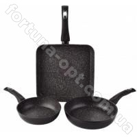 Набор сковородок Edenberg EB - 1732 - 3 шт, мраморное покрытие ✅ базовая цена $38.29 ✔ Опт ✔ Акции ✔ Заходите! - Интернет-магазин Fortuna-opt.com.ua.