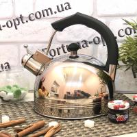 Чайник со свистком нержавейка 2,5 л A-Plus - 1324 ✅ базовая цена $8.45 ✔ Опт ✔ Акции ✔ Заходите! - Интернет-магазин Fortuna-opt.com.ua.
