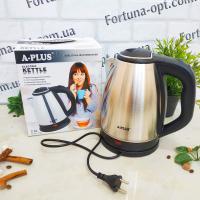 Чайник электрический н/ж 2,0л A-Plus - 2132 (2000 Вт) ➜ Оптом и в розницу ✅ актуальная цена - Интернет магазин ✅ Фортуна ✅