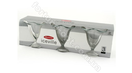 Креманка 3 шт/наб Pasabahce Iceville 51078 - 130 мл ➜ Оптом и в розницу ✅ актуальная цена -Интернет магазин ✅Фортуна✅