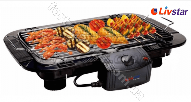 Электрический гриль барбекю Livstar LSU - 1319 ✅ базовая цена $13.95 ✔ Опт ✔ Скидки ✔ Заходите! - Интернет-магазин ✅ Фортуна-опт ✅
