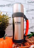 Термос нержавеющий 1 л (А-Плюс) 1759 ✅ базовая цена $7.48 ✔ Опт ✔ Акции ✔ Заходите! - Интернет-магазин Fortuna-opt.com.ua.