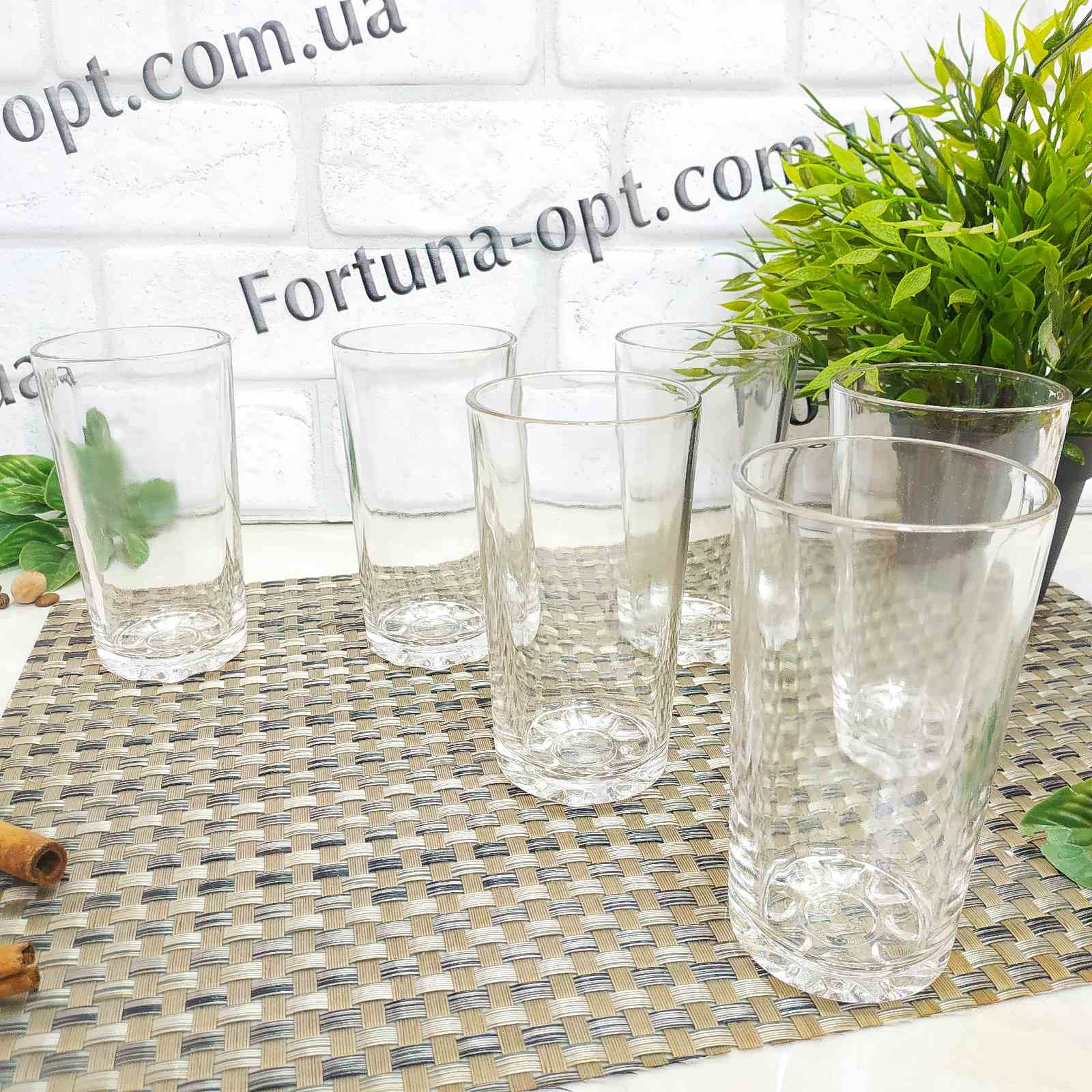 Стаканы "Ecomo" 6 шт/набор 240 мл высокие 0240 ✅ базовая цена 148.59 грн. ✔ Опт ✔ Скидки ✔ Заходите! - Интернет-магазин ✅ Фортуна-опт ✅