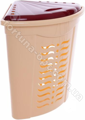 Корзина (бак) для белья угловая пластик 0590 ✅ базовая цена 402.03 грн. ✔ Опт ✔ Скидки ✔ Заходите! - Интернет-магазин ✅ Фортуна-опт ✅