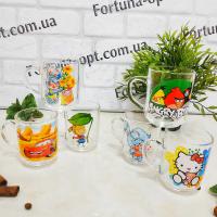 Чашка стекло 200 мл "Детская микс" 8105-1335 ✅ базовая цена 35.63 грн. ✔ Опт ✔ Акции ✔ Заходите! - Интернет-магазин Fortuna-opt.com.ua.