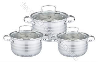 Набор индукционной посуды Edenberg EB - 4071 - 6 пр ➜ Оптом и в розницу ✅ актуальная цена - Интернет магазин ✅ Фортуна ✅