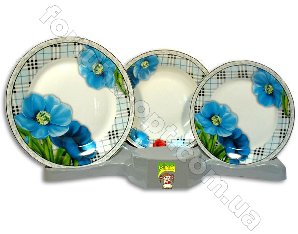 Набор тарелок 18 предметов Elina EL - 1110H  ➜ Оптом и в розницу ✅ актуальная цена - Интернет магазин ✅ Фортуна ✅