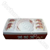 Салатник стеклокерамика 1+6 шт - 7201-6501 ➜ Оптом и в розницу ✅ актуальная цена -Интернет магазин ✅ Фортуна ✅