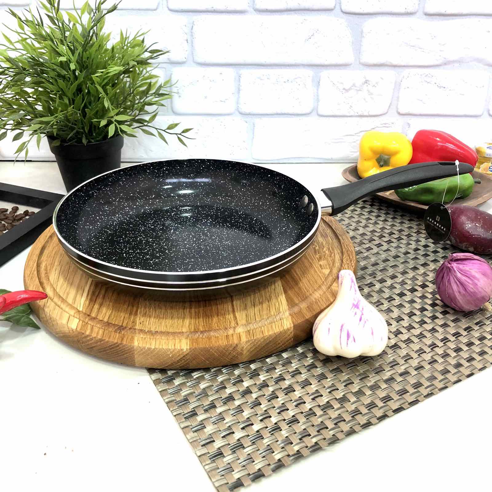 Сковорода с 3-х слойным мраморным покрытием Edenberg EB - 757 - 26 см ✅ базовая цена $8.24 ✔ Опт ✔ Скидки ✔ Заходите! - Интернет-магазин ✅ Фортуна-опт ✅