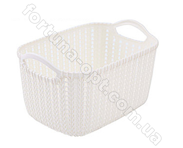 Корзина пластиковая плетенка 35*25*20 см - Stenson - 85498 ✅ базовая цена $3 ✔ Опт ✔ Скидки ✔ Заходите! - Интернет-магазин ✅ Фортуна-опт ✅