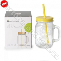 Банка - кружка стеклянная  490 мл 6148 ✅ базовая цена 34.45 грн. ✔ Опт ✔ Акции ✔ Заходите! - Интернет-магазин Fortuna-opt.com.ua.