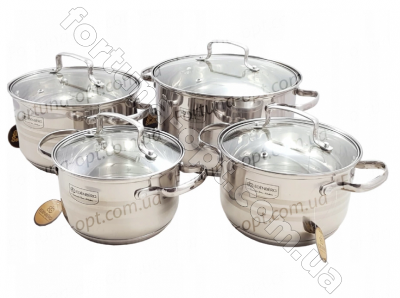 Набор посуды из нержавеющей стали Edenberg EB - 4073➜ Опт и розница ✅ актуальная цена -Интернет магазин ✅ Фортуна ✅