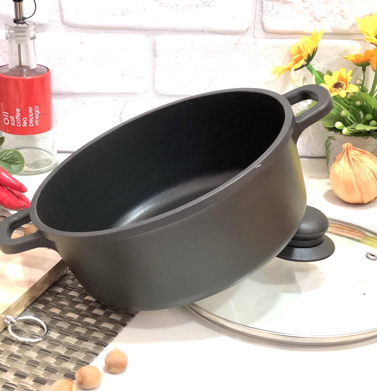 Казан с антипригарным покрытием A-Plus - 1991 - 2,4 л - 20 см ✅ базовая цена $11.48 ✔ Опт ✔ Скидки ✔ Заходите! - Интернет-магазин ✅ Фортуна-опт ✅