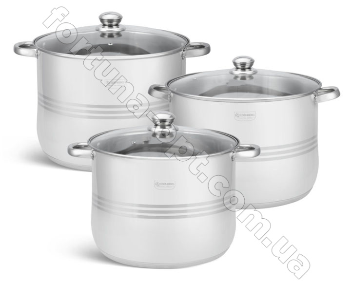 Набор больших кастрюль Edenberg EB - 516➜ Опт и розница ✅ актуальная цена -Интернет магазин ✅ Фортуна ✅