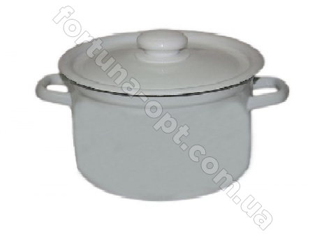 Кастрюля эмалированная 5,5 л 1617/1 ➜ Оптом и в розницу ✅ актуальная цена -Интернет магазин ✅ Фортуна ✅