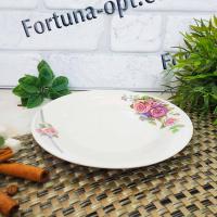 Тарелка керамическая десертная №7,5 Волшебная роза 30080-002 ➜ Оптом и в розницу ✅ актуальная цена - Интернет магазин ✅ Фортуна ✅