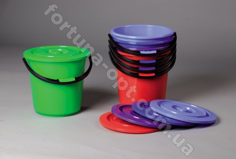 Ведро 15л с крышкой 1 сорт (Х-1) 02004 ✅ базовая цена 55.62 грн. ✔ Опт ✔ Акции ✔ Заходите! - Интернет-магазин Fortuna-opt.com.ua.