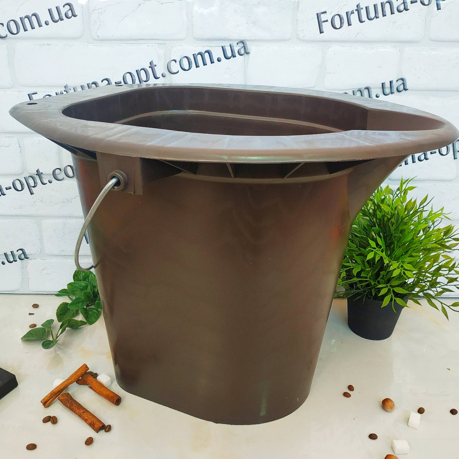 Ведро туалетное с металлической ручкой П А 5119 ✅базовая цена 266.33 грн. ✔ Опт ✔ Скидки ✔ Заходите! - Интернет-магазин ✅ Фортуна-опт ✅